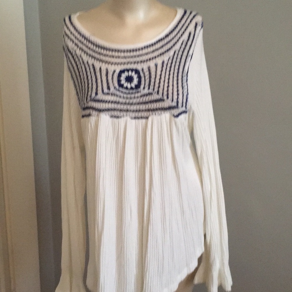 Free people hippie chic knit top‎